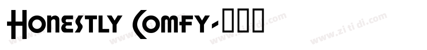 Honestly Comfy字体转换